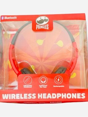 Pringle Red Over-Ear Wireless Bluetooth Headphones